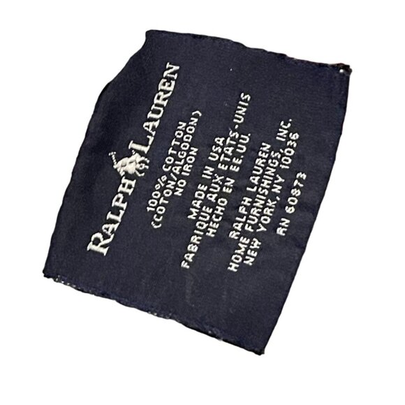 Ralph Lauren Floral Ruffled Pillow Shams 100% Cotton Set Of 3 - Picture 7 of 7